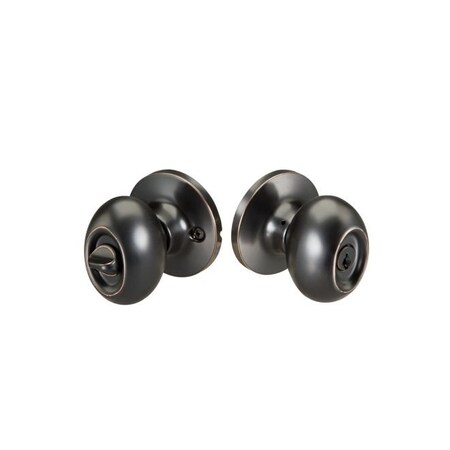 Yale Entry Lock Waycross Knob Schlage C Keyway Oil Rubbed Bronze Finish WAE10BP5SC